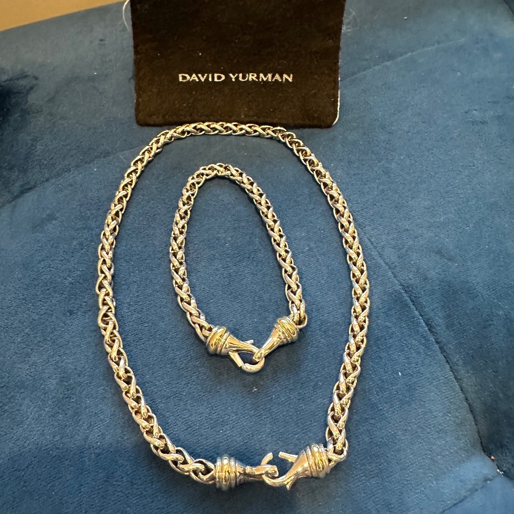 David Yurman necklace and bracelet